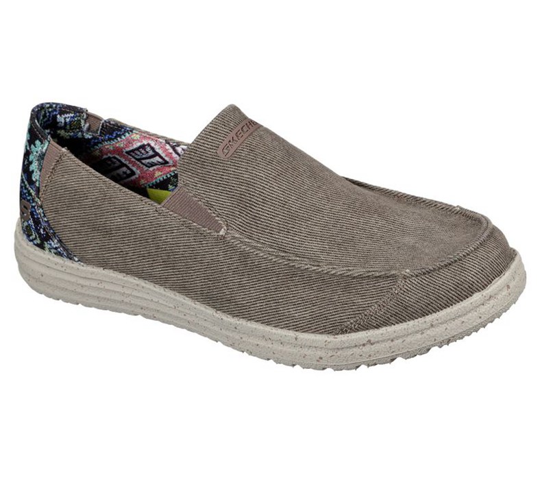 Skechers Herr Bruna Slip On - Relaxed Fit: Melson - Ralo - Sverige (ZYWVA-1408)